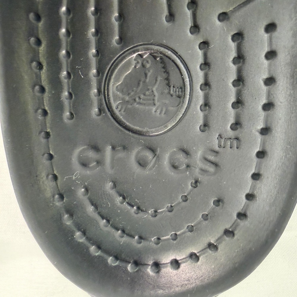 Crocs Cleo II Black Dual Strap Slide Sandals Womens Size 7 Water Friendly Shoes - Picture 15 of 16